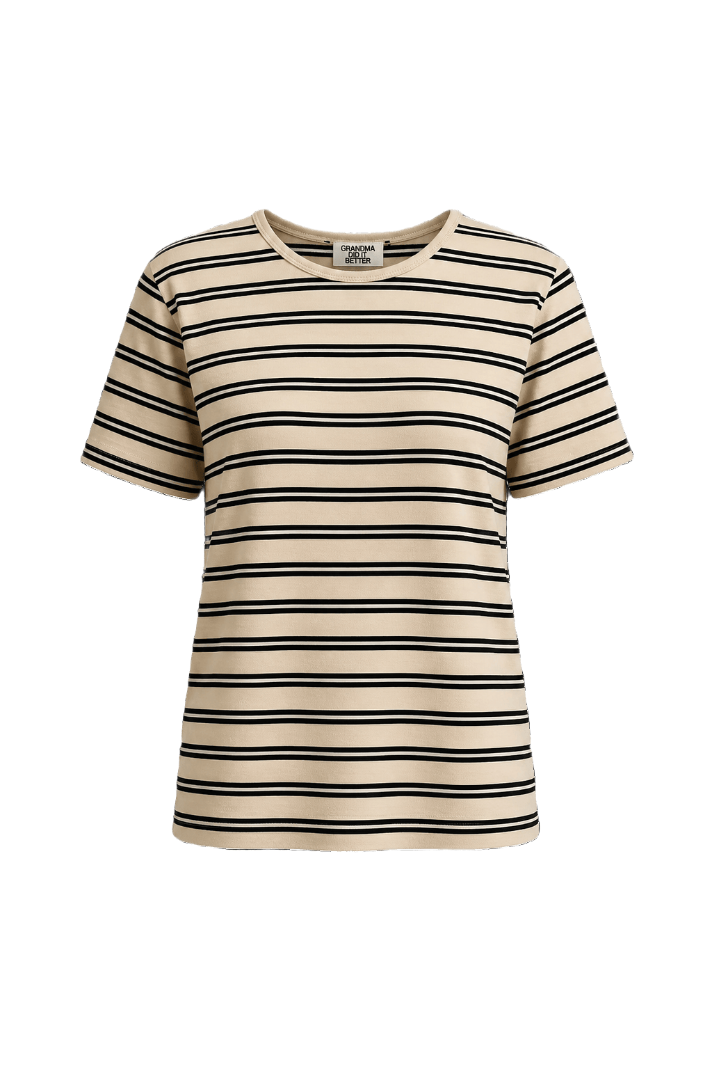 1960s Cream White Cotton T-shirt - Front View