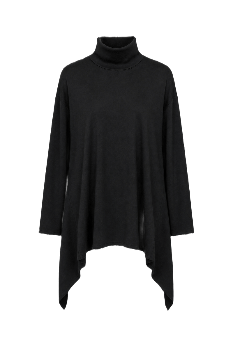 1990s Black Cotton Blend Sweater - Front View