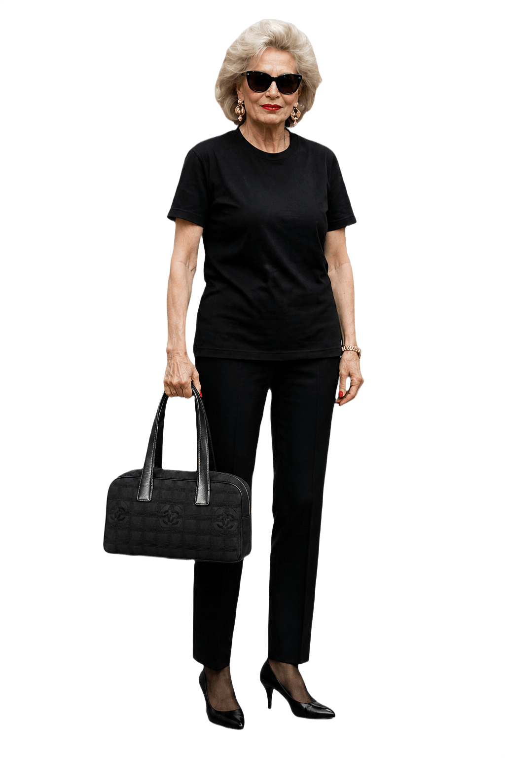 1980s Black Leather Handbag - Model
