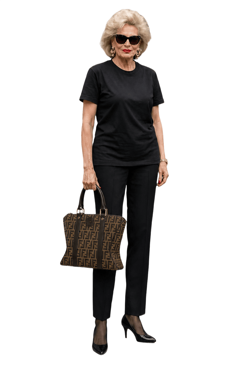 1980s Brown Canvas Handbag - Model
