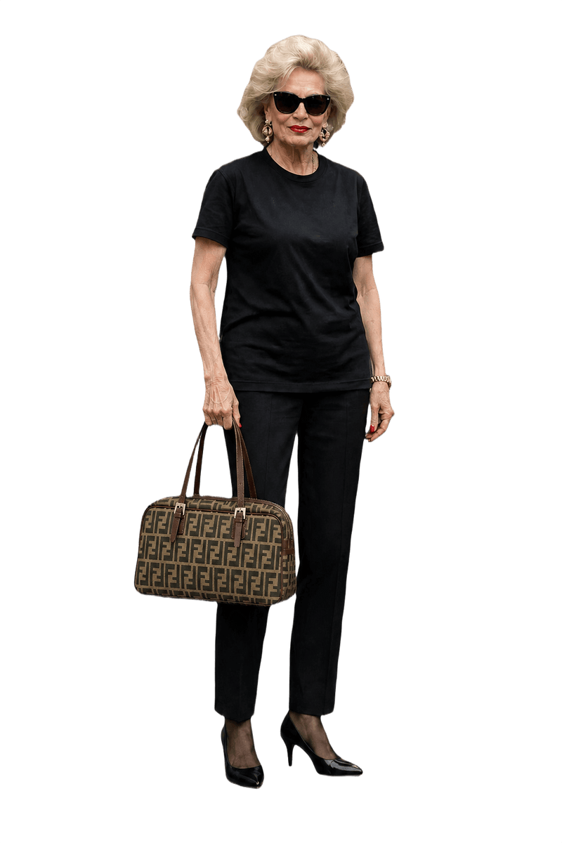 1980s Beige Canvas Handbag - Model