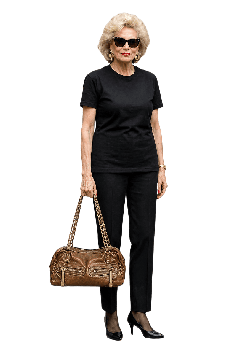 1980s Bronze Leather Shoulder Bag - Model