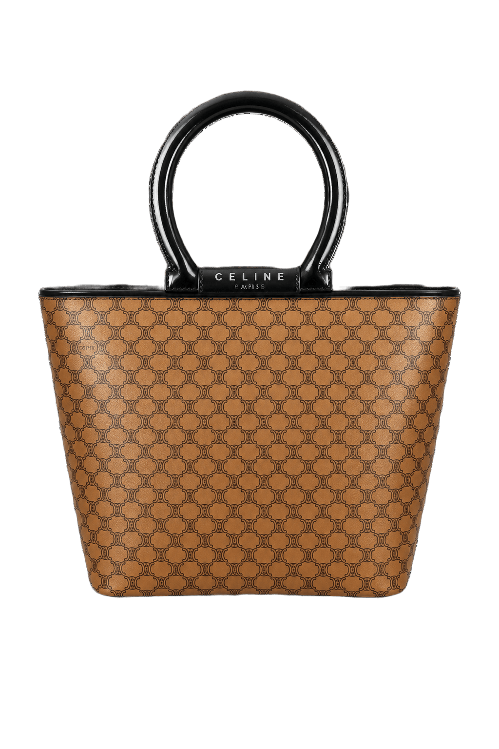 1980s Brown Canvas Handbag - Front View