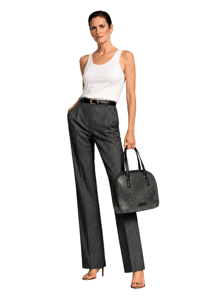 1980s Black Leather Handbag - Model