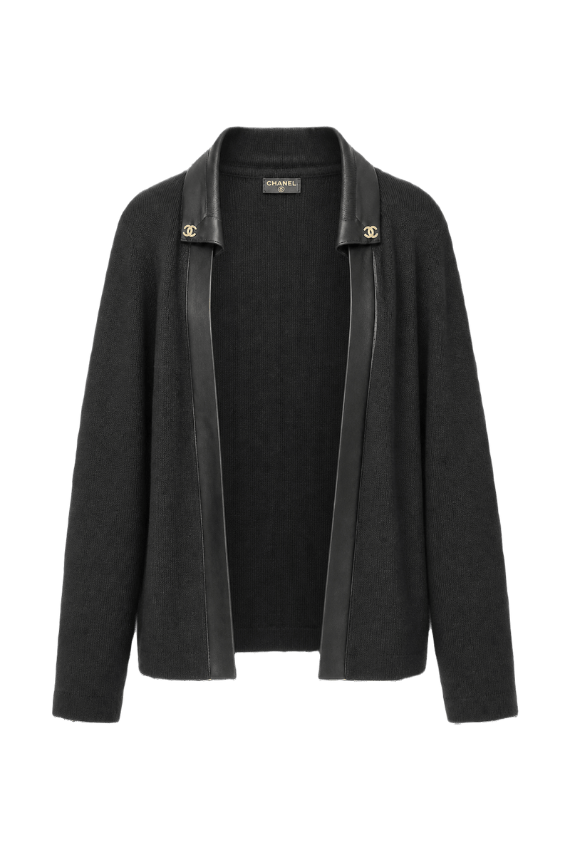 1980s Black Wool Jacket - Front View