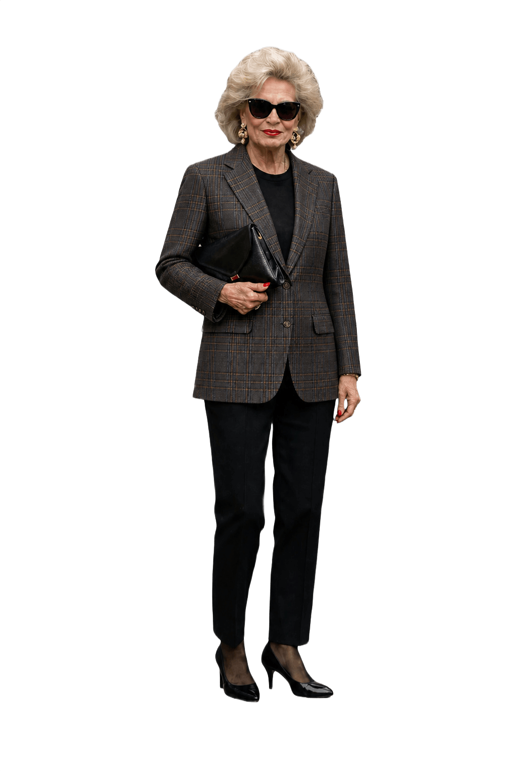 1980s Multi Color Wool Blazer - Model