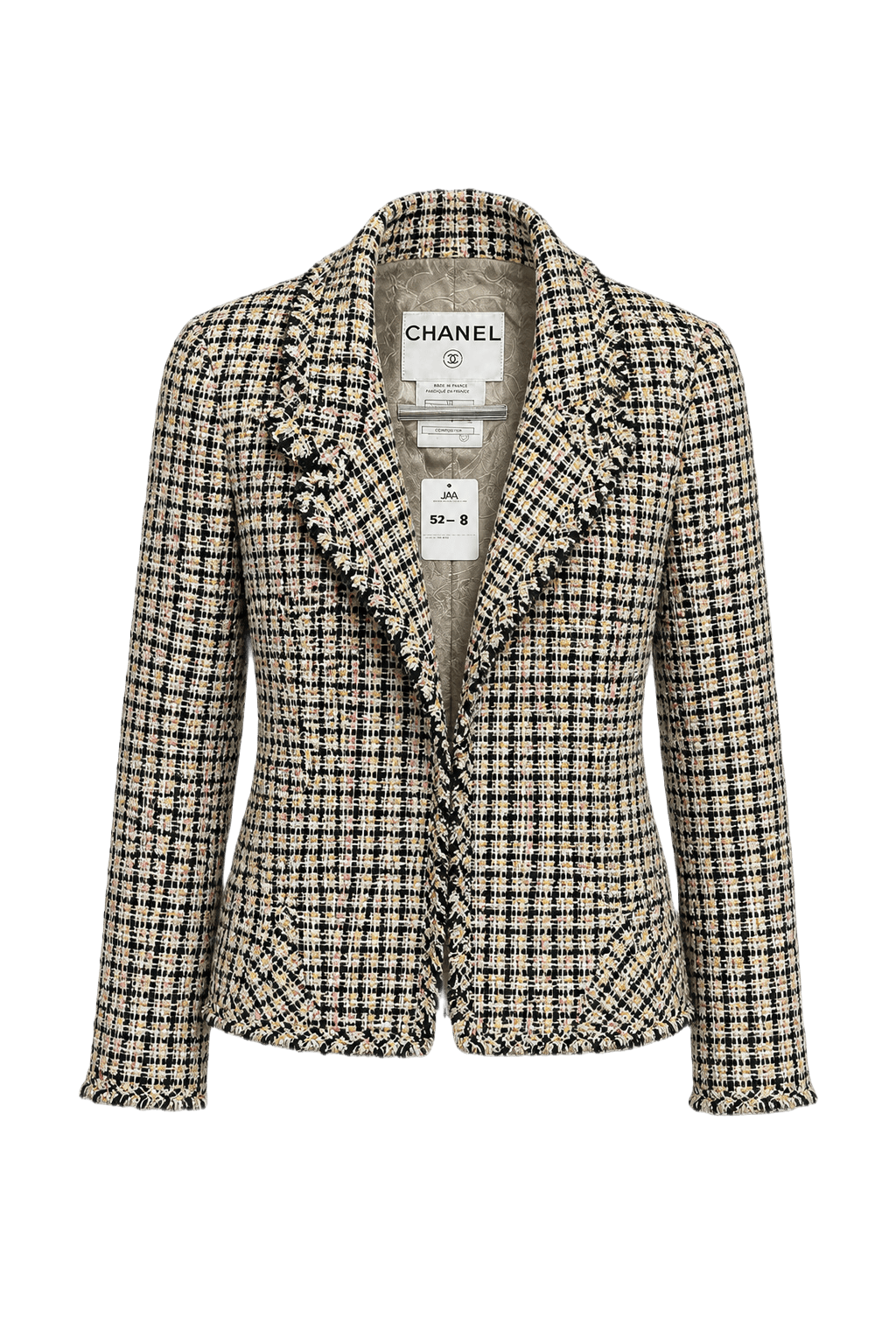 1980s Multi-color Wool Blend Blazer - Front View