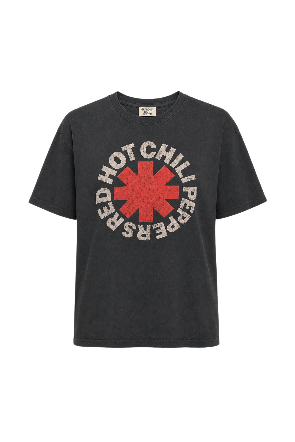 1990s Black Cotton T-Shirt - Front View