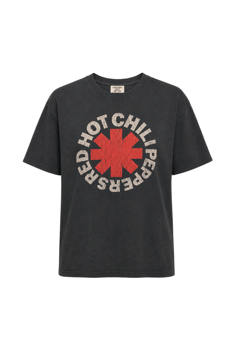 1990s Black Cotton T-Shirt - Front View