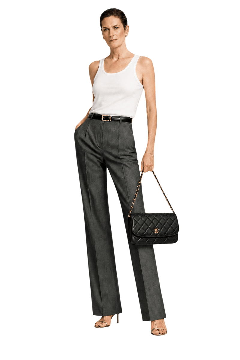 1990s Black Leather Bag - Model