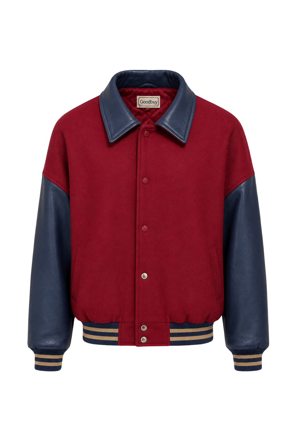 1980s Red Wool Jacket - Front View