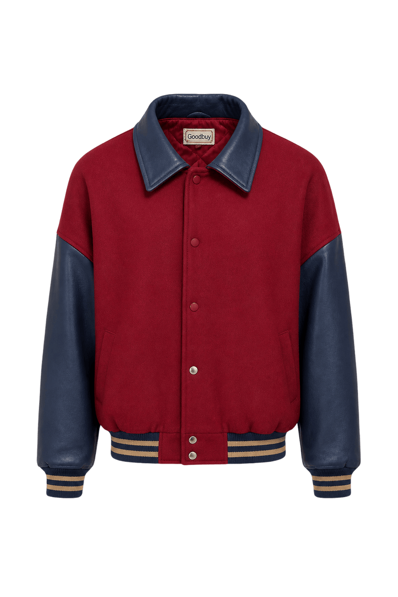 1980s Red Wool Jacket - Front View