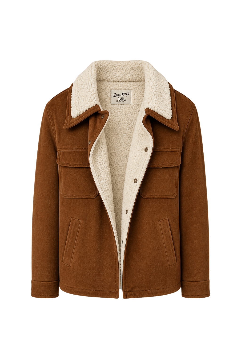 1970s Brown Cotton Jacket - Front View
