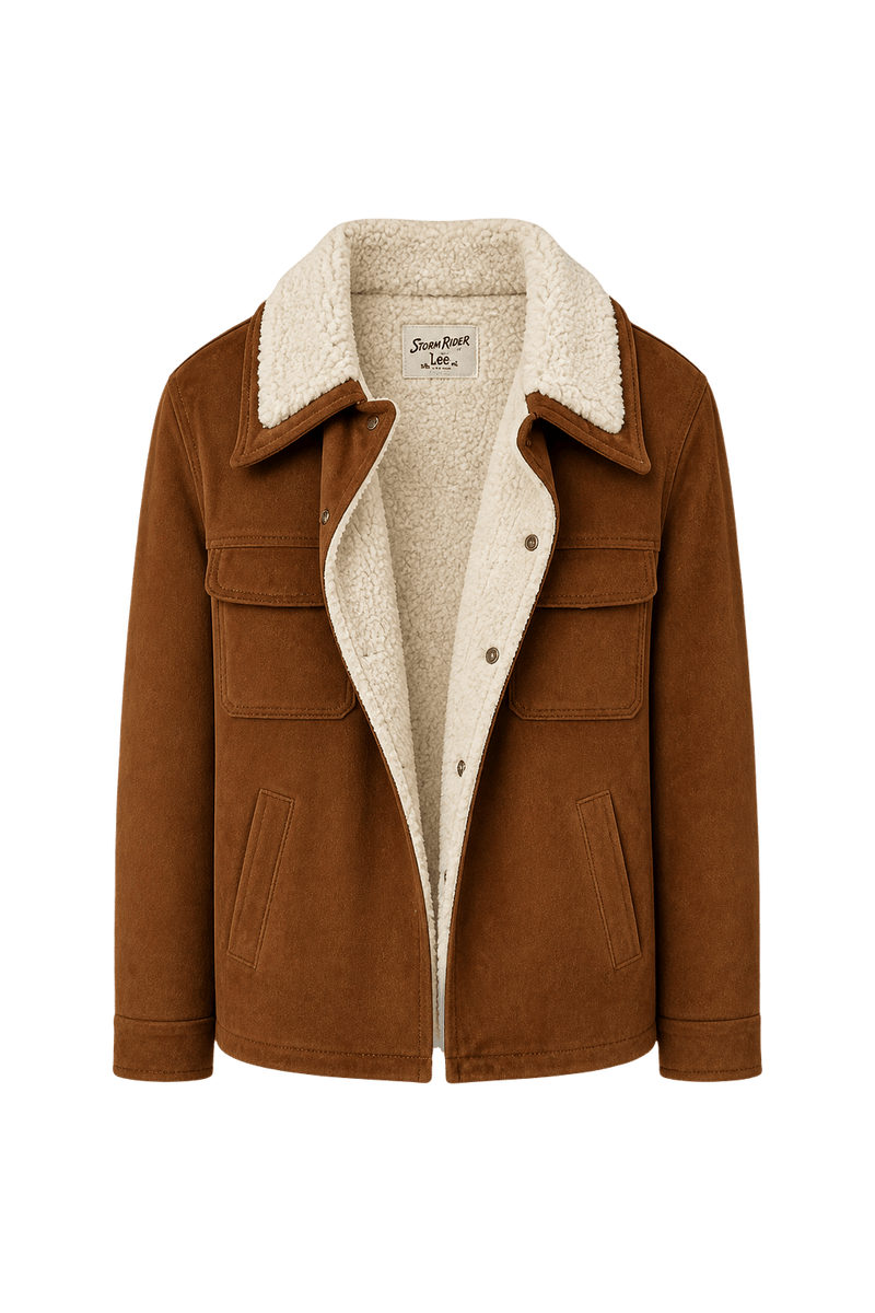 1970s Brown Cotton Jacket - Front View