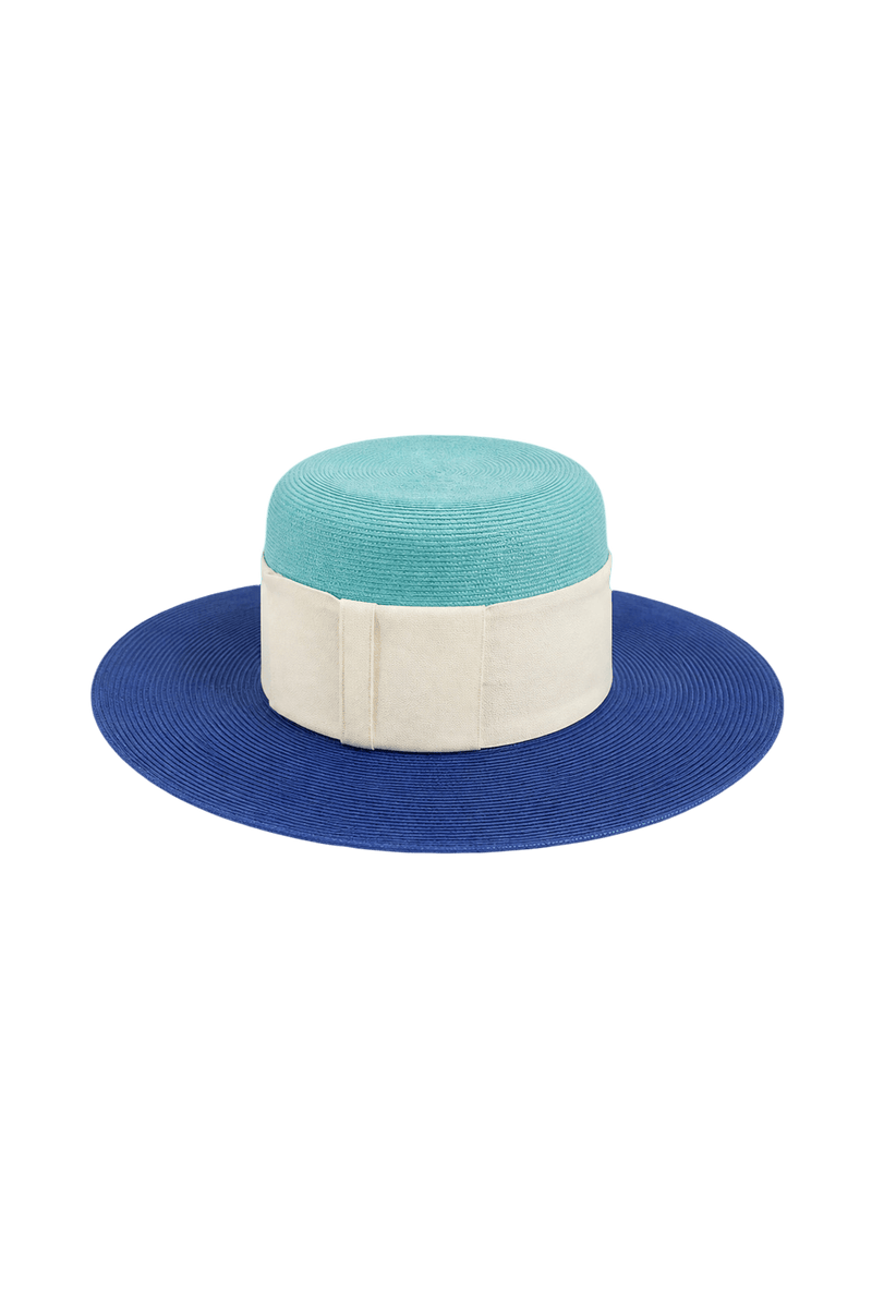 1970s Blue Unknown Hat - Front View
