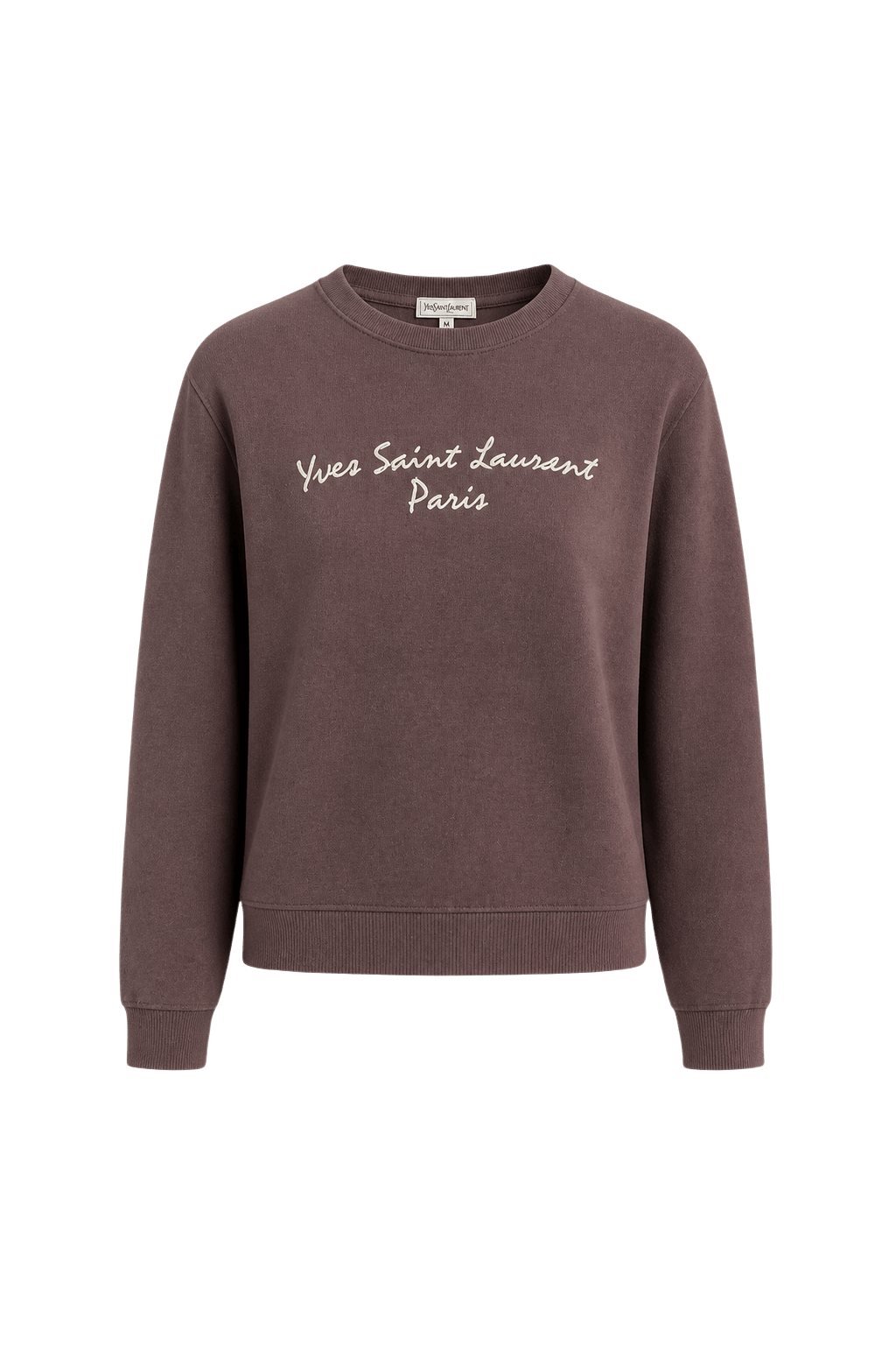 1990s Burgundy Cotton Sweater - Front View