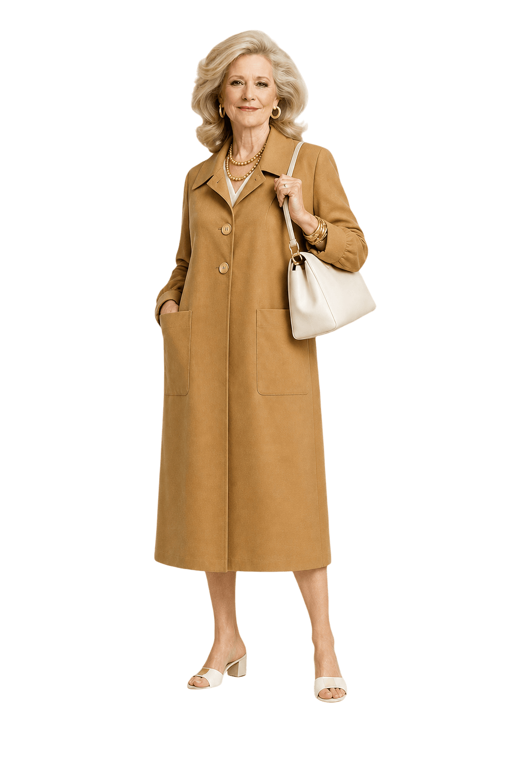 1970s Brown Nylon Coat - Model