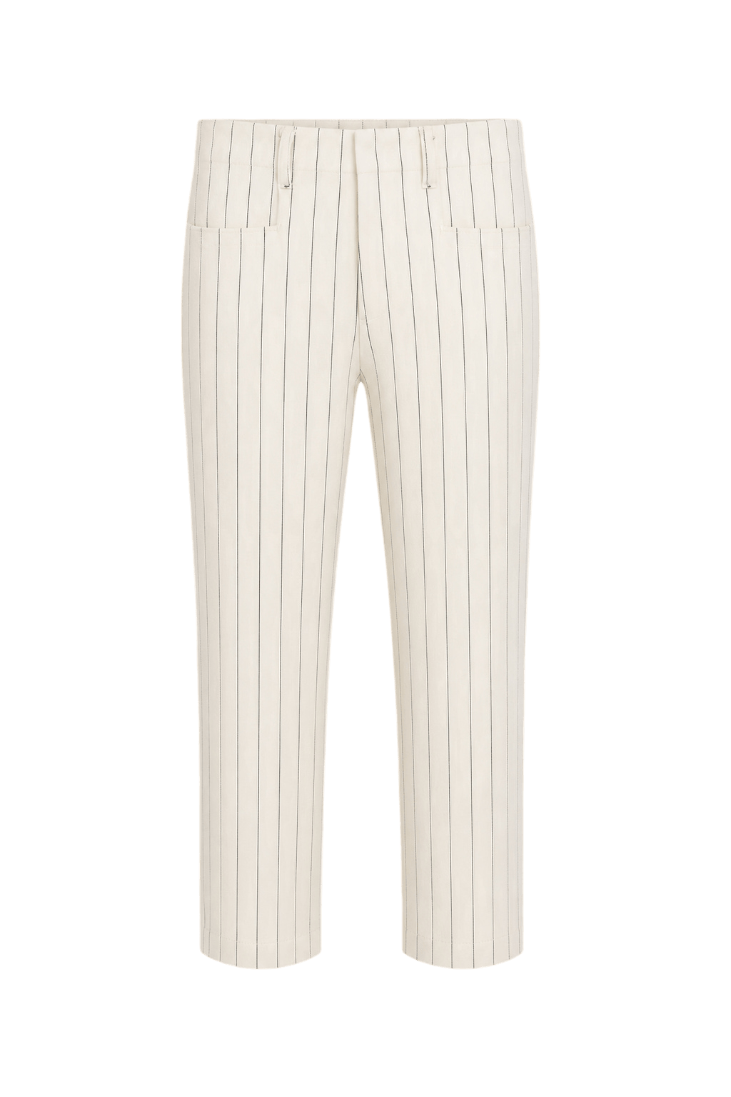 [1940s] Cream Cotton Blend Pants - Front View
