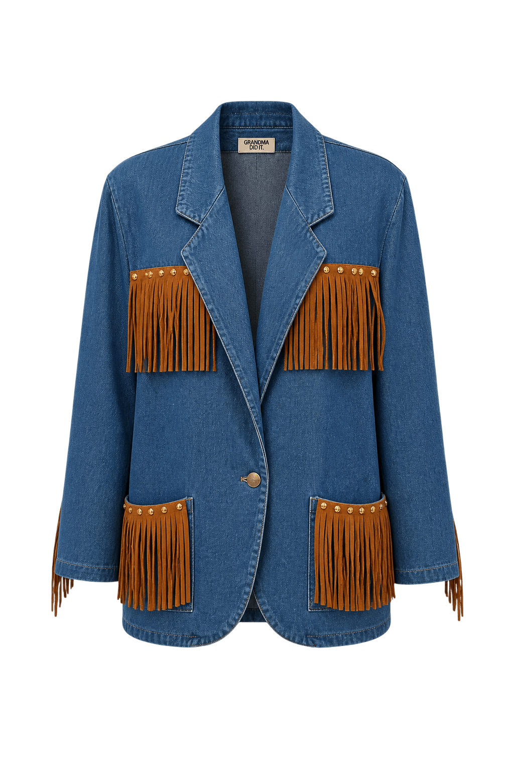 1970s Blue Denim Jacket - Front View