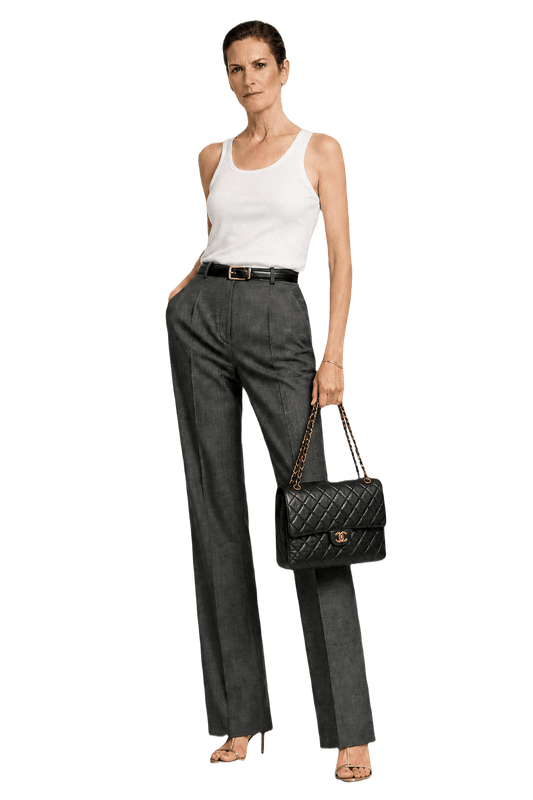 1990s Black Leather Bag - Model
