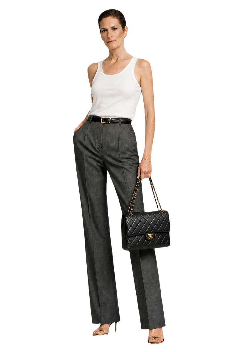 1990s Black Leather Bag - Model