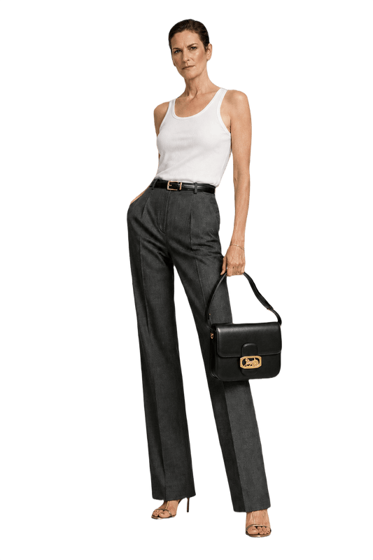 1990s Black Leather Handbag - Model