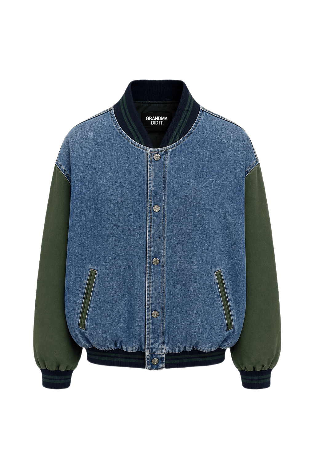 1990s Blue Denim Jacket - Front View