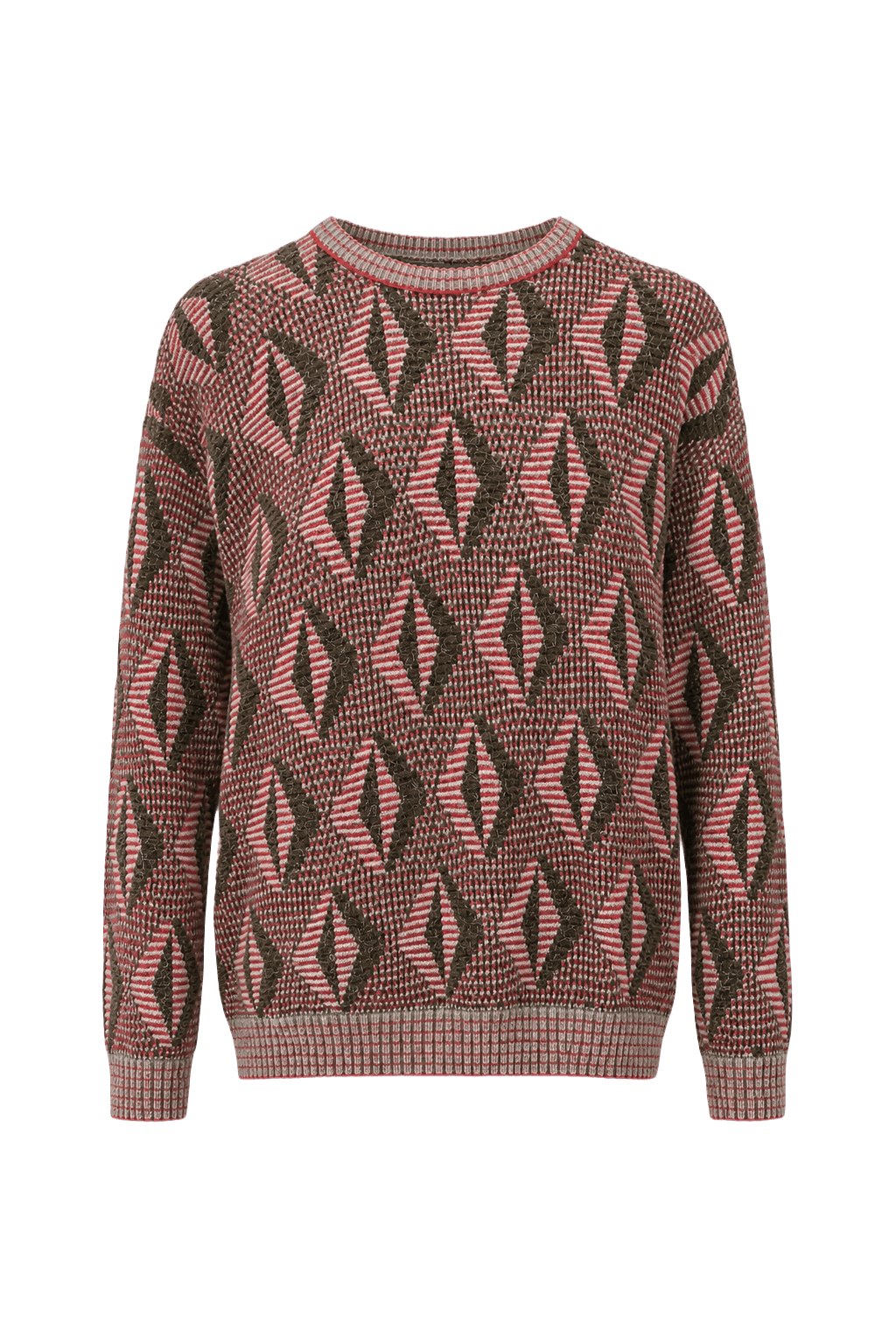1980s Pink Knit Sweater - Front View