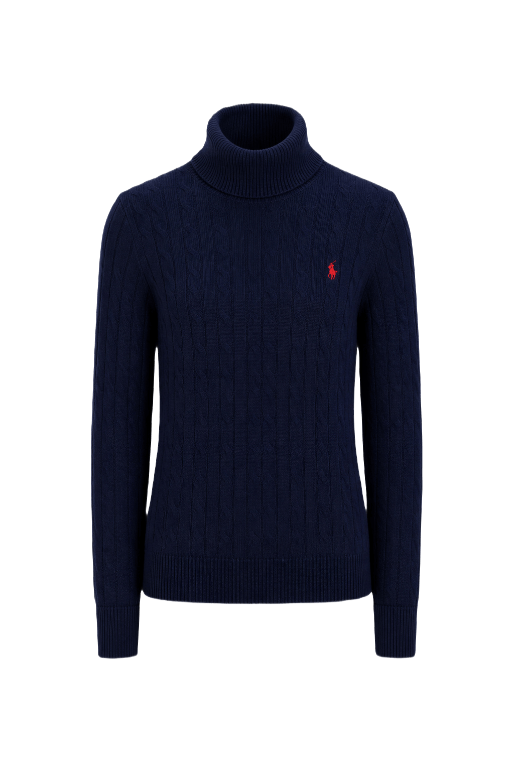 1990s Navy Blue Wool Blend Sweater - Front View