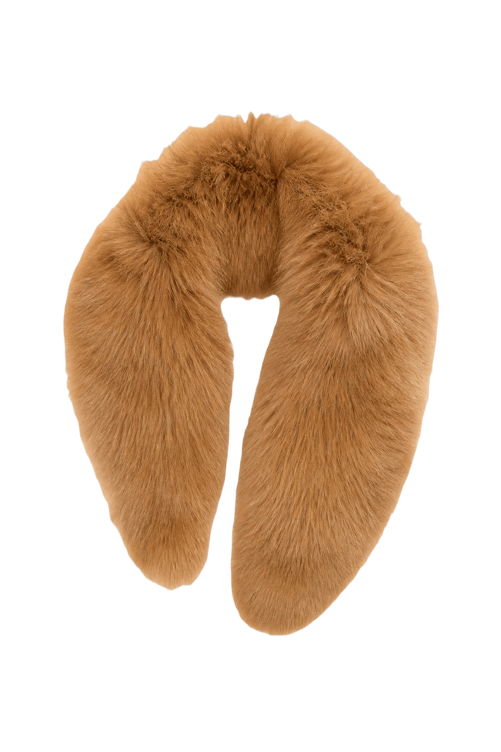 1980s Brown Fur Scarf - Front View