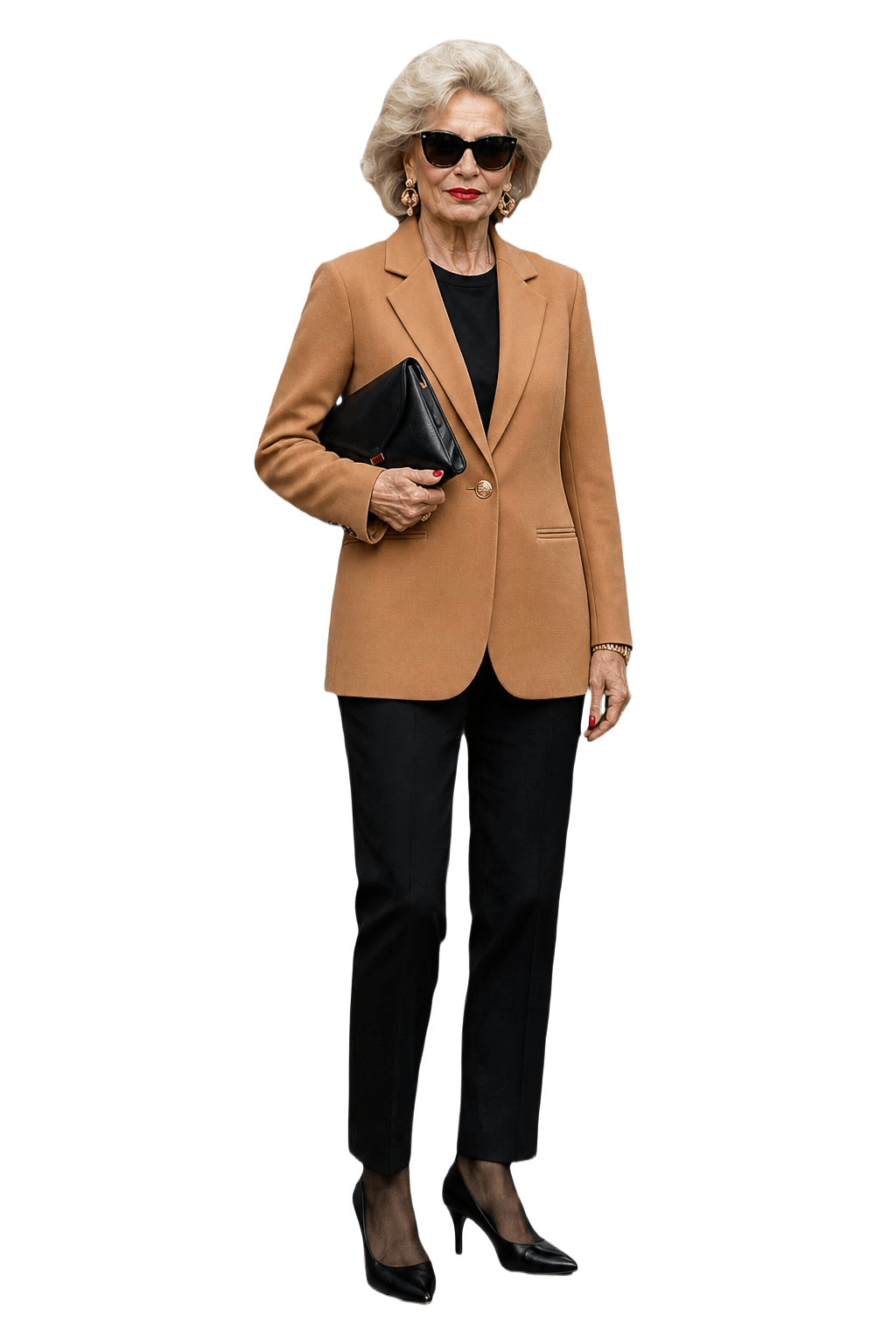 1980s Beige Wool Jacket - Model