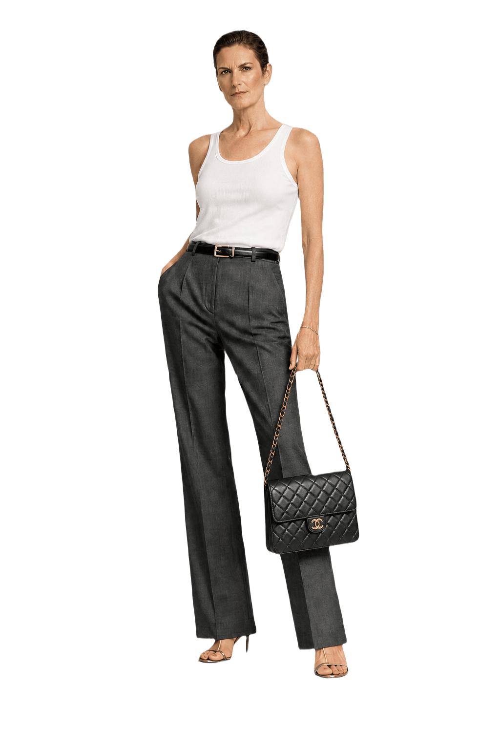 1990s Black Leather Bag - Model