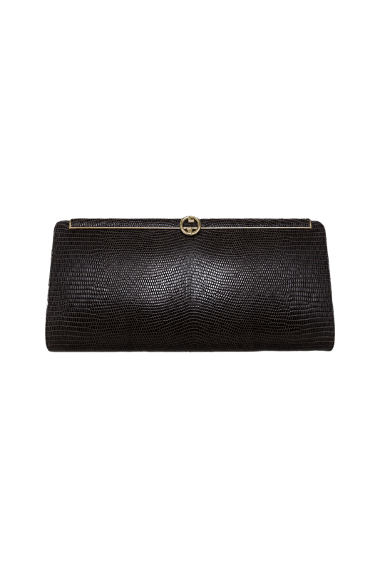 1970s Dark Brown Leather Bag - Front View