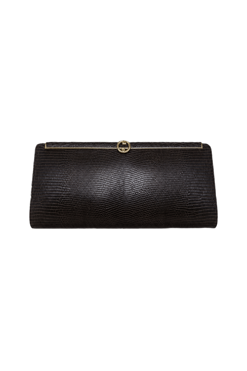 1970s Dark Brown Leather Bag - Front View