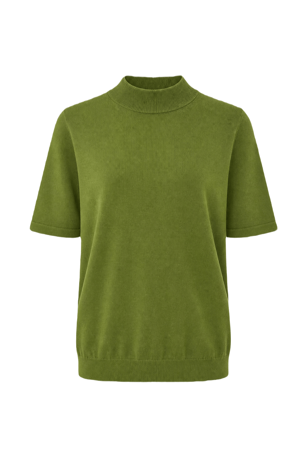 1960s Lime Green Cotton Blend Sweater - Front View