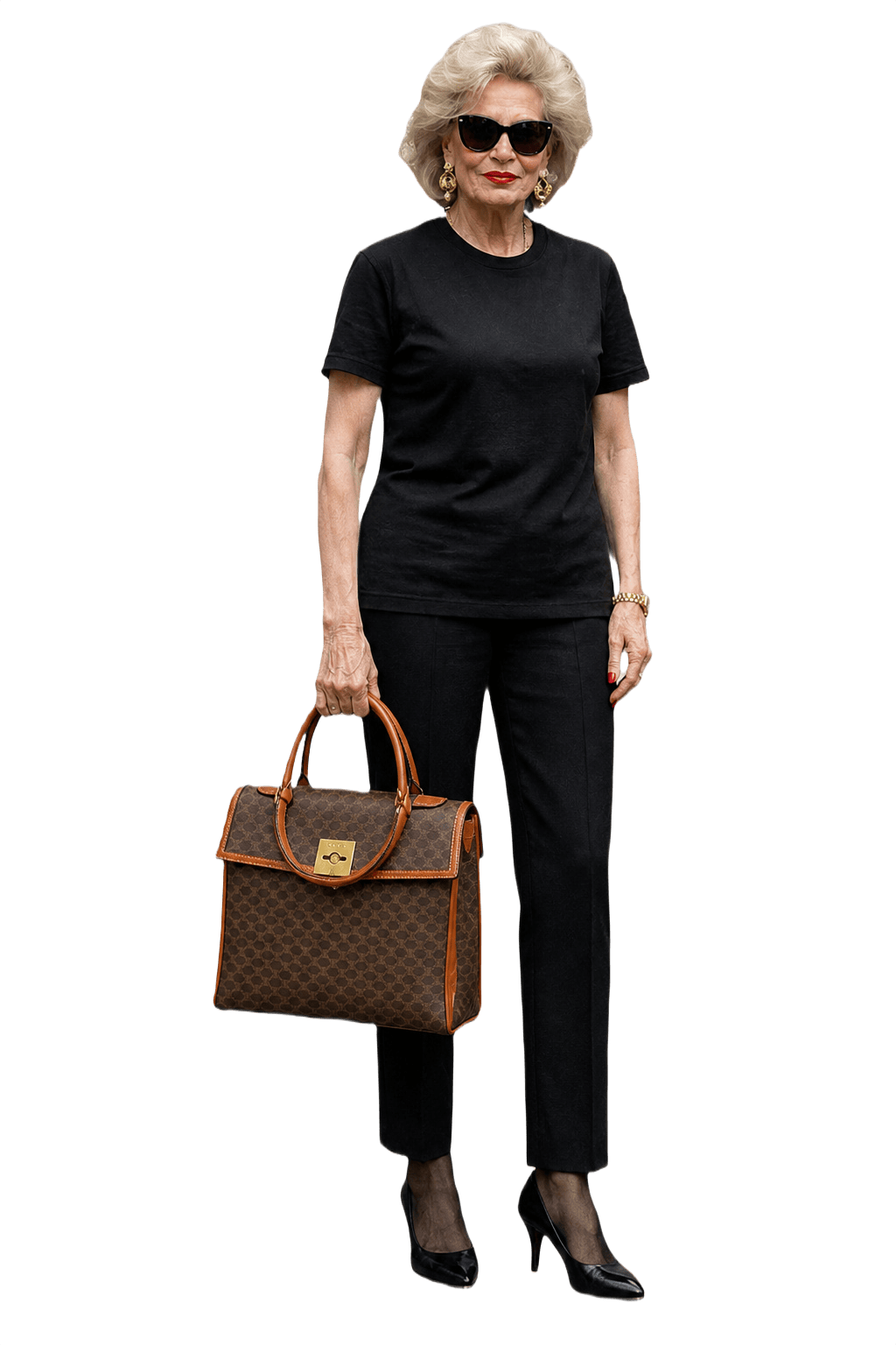 1980s Brown Canvas Bag - Model