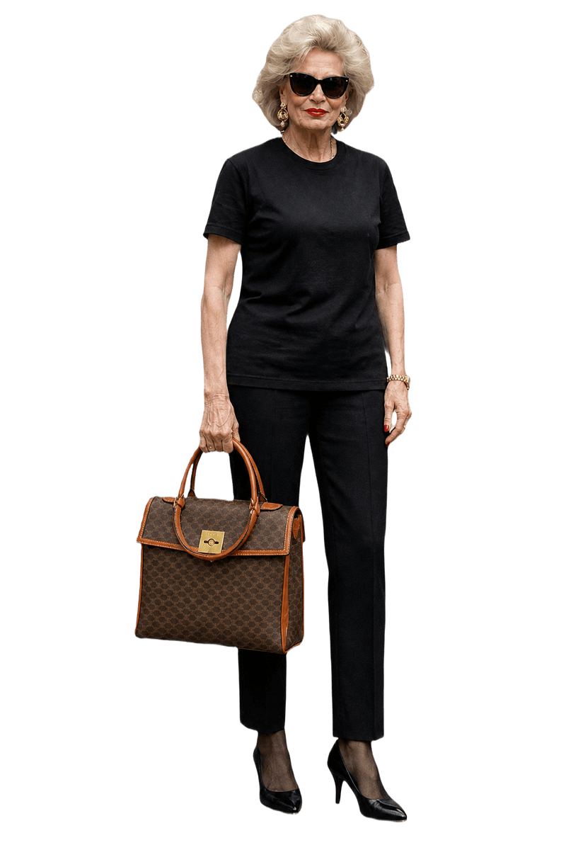 1980s Brown Canvas Bag - Model