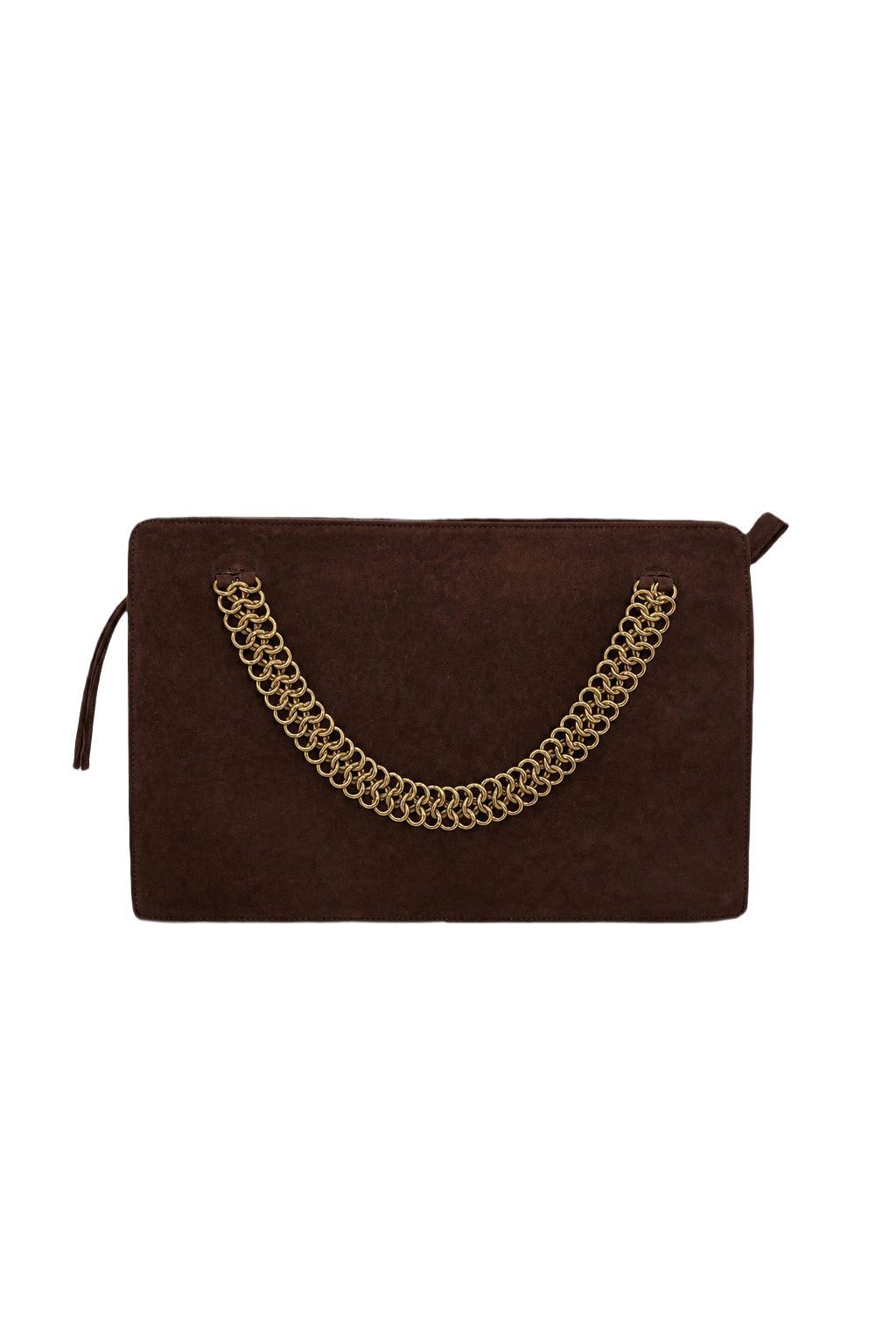 1990s Brown Suede Bag - Front View