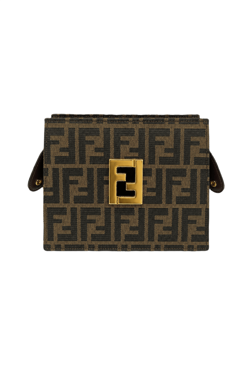 1990s Brown Canvas Bag - Front View