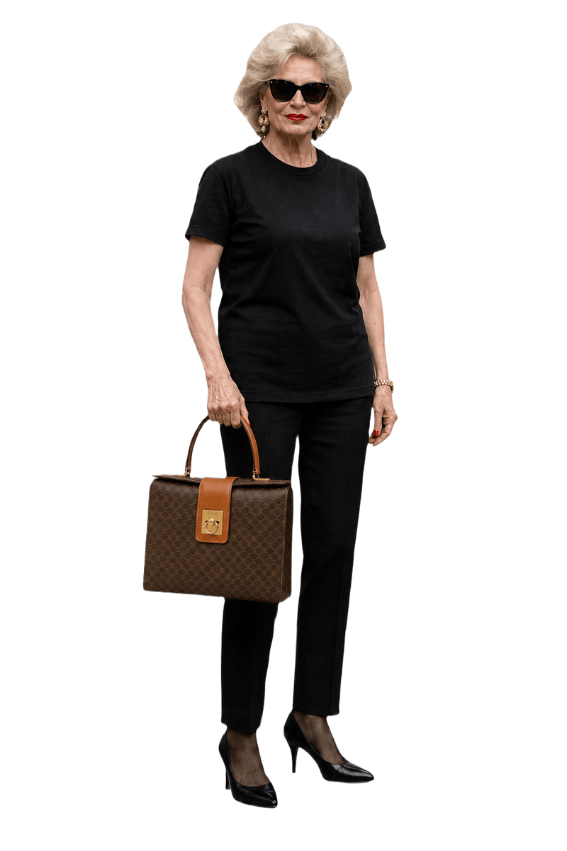 1980s Brown Canvas Bag - Model