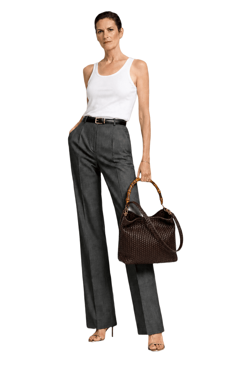 1990s Dark Brown Leather Bag - Model
