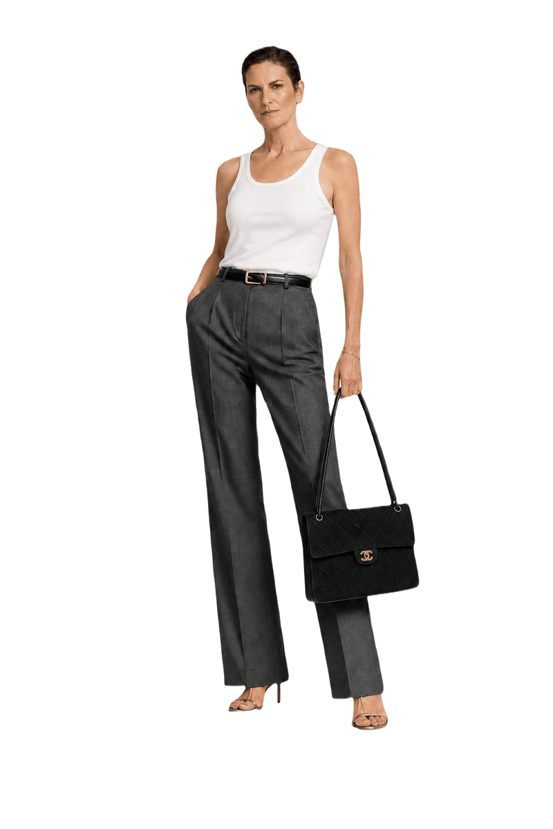 1990s Black Leather Bag - Model