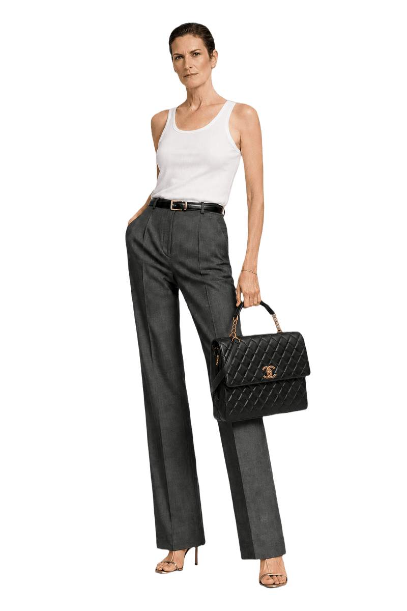 1990s Black Leather Bag - Model