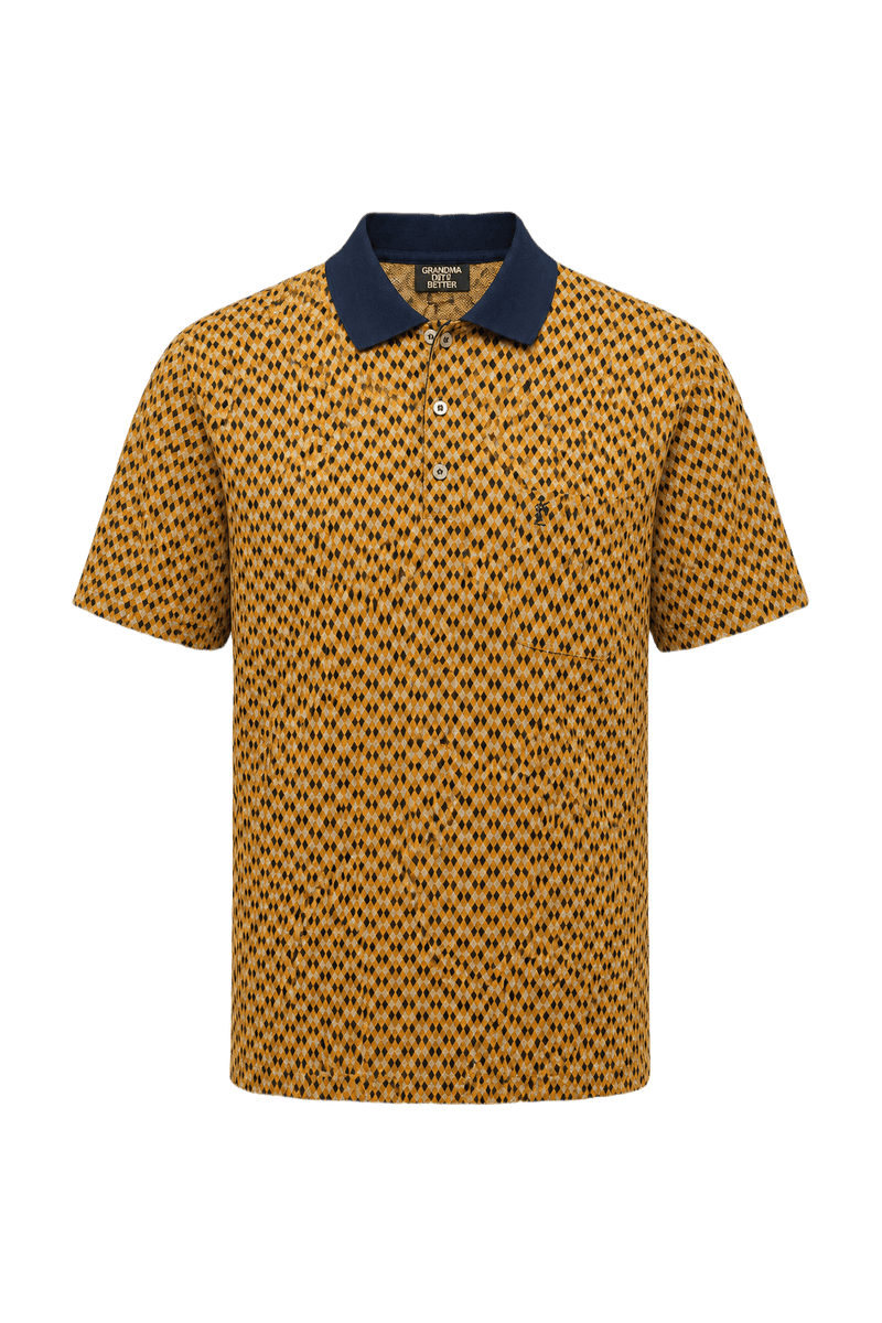 1980s Yellow Cotton Polo - Front View