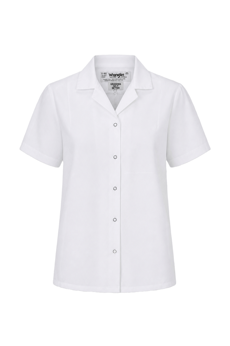 1960s White Cotton Shirt - Front View