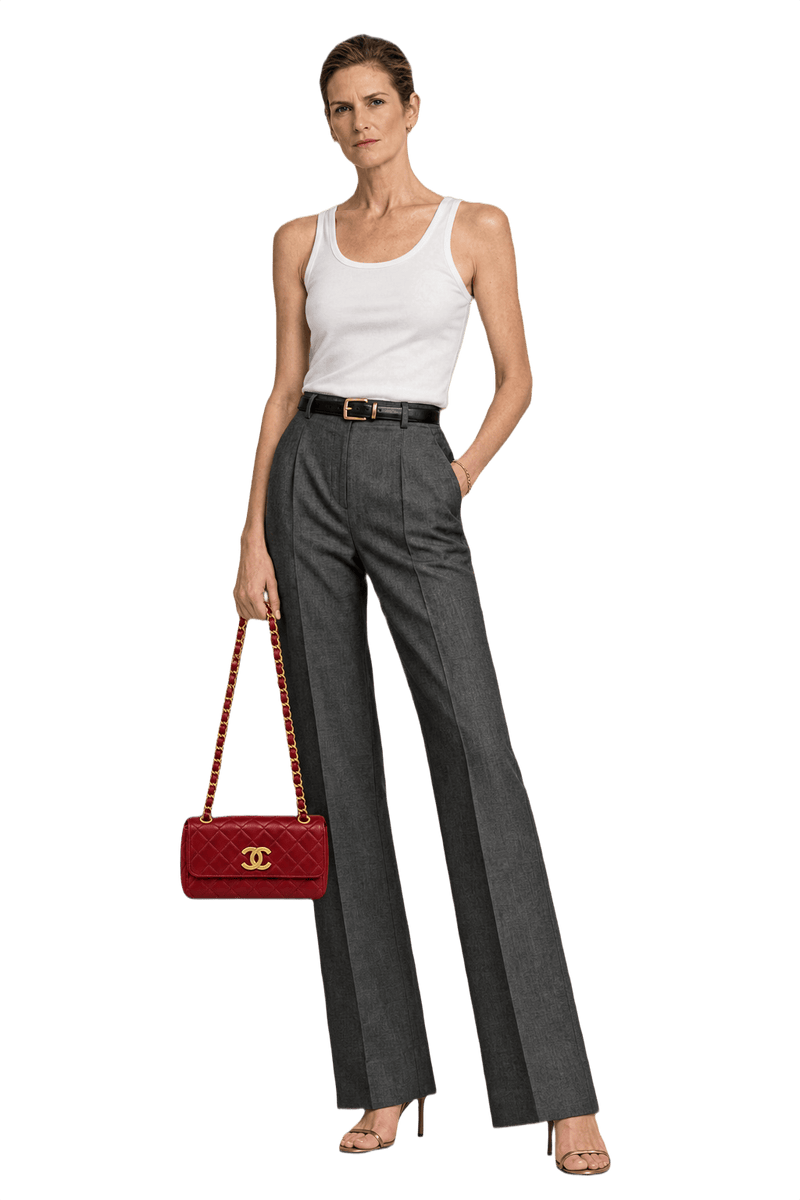 1990s Red Leather Bag - Model