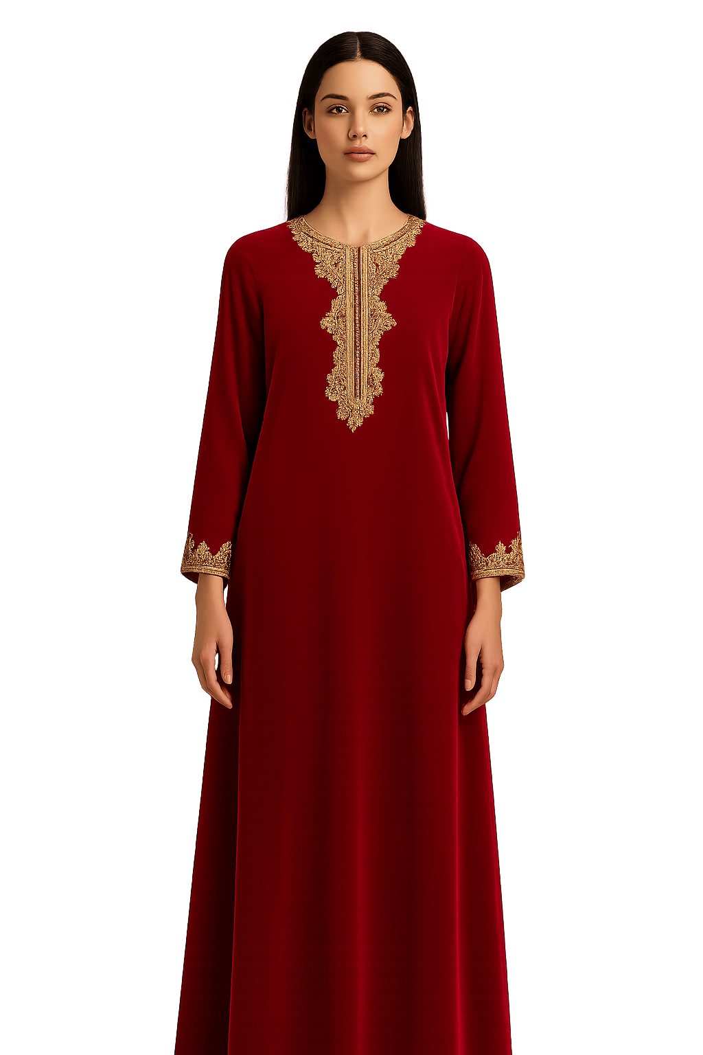 Hollywood Glam Velvet Dress with - AI Generated
