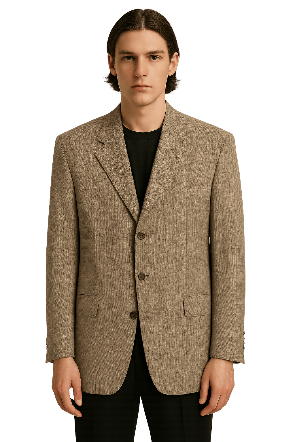 80s Mens Houndstooth Tailored - AI Generated