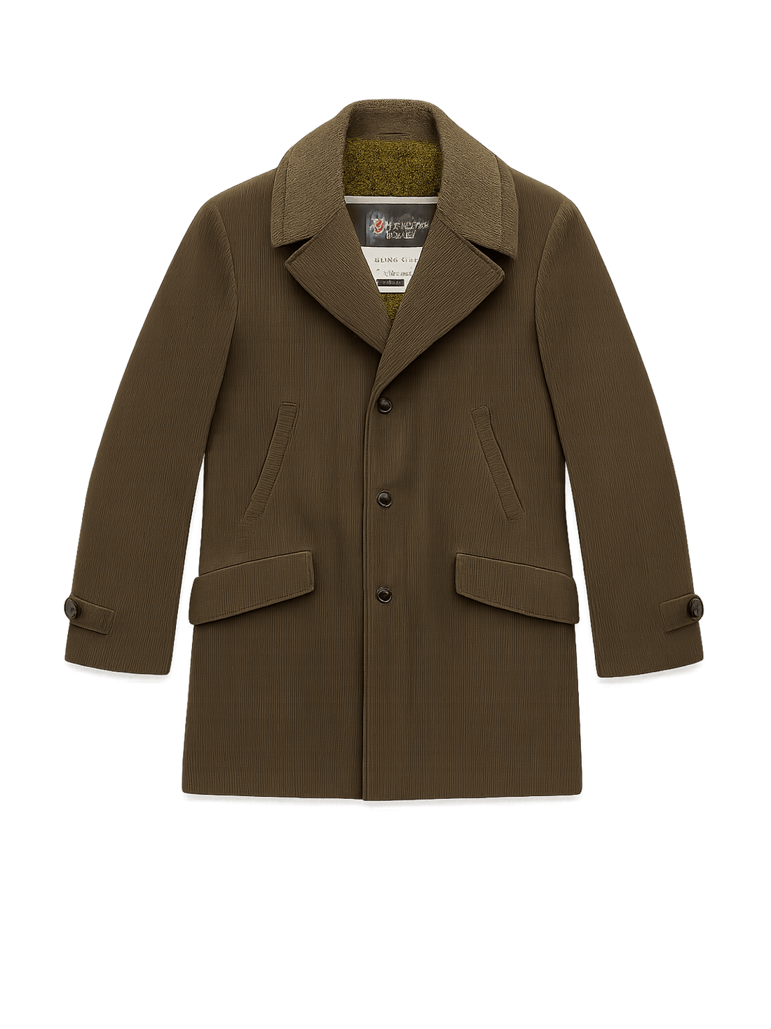 70s Dark Brown Corduroy - Flat Lay