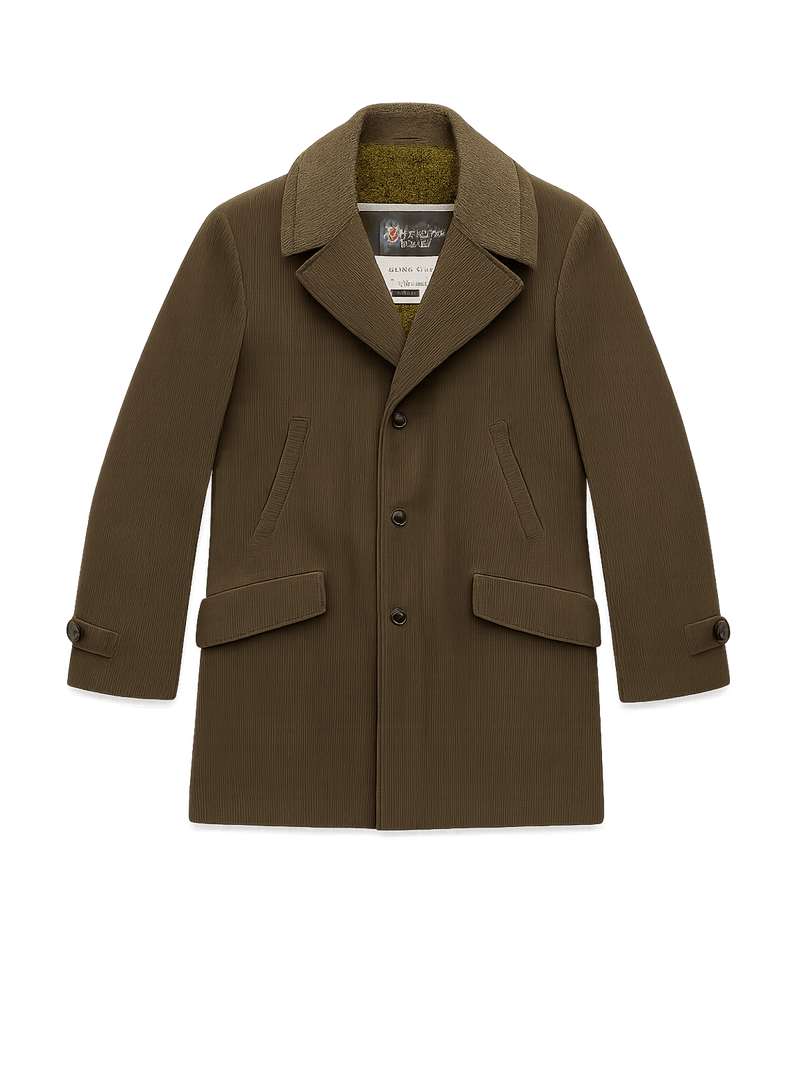 70s Dark Brown Corduroy - Flat Lay